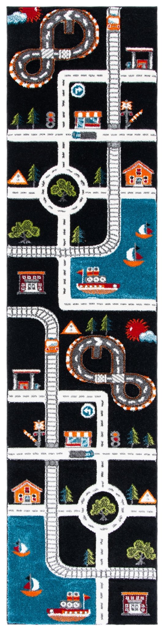 Safavieh Carousel Kids Crk192Z Black/Ivory Rug - Safavieh - crk192z - 26