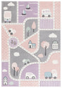 Safavieh Carousel Kids Crk193U Grey/Pink Rug - Safavieh - crk193u - 3