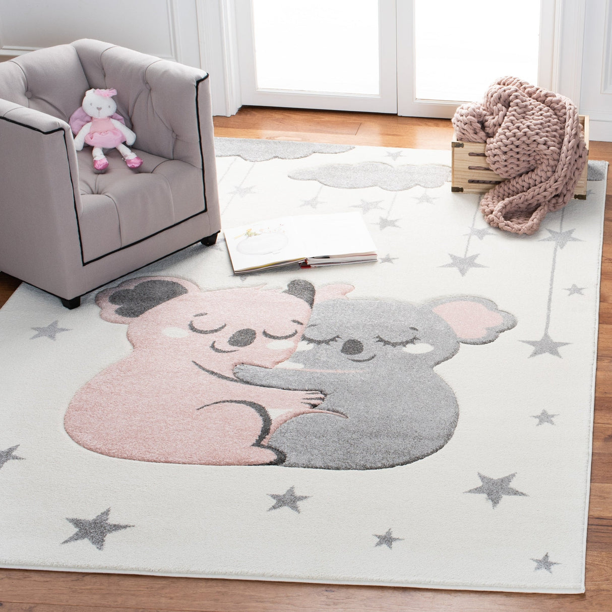 Safavieh Carousel Kids Crk195A Ivory/Pink Rugs - Safavieh - crk195a - 2