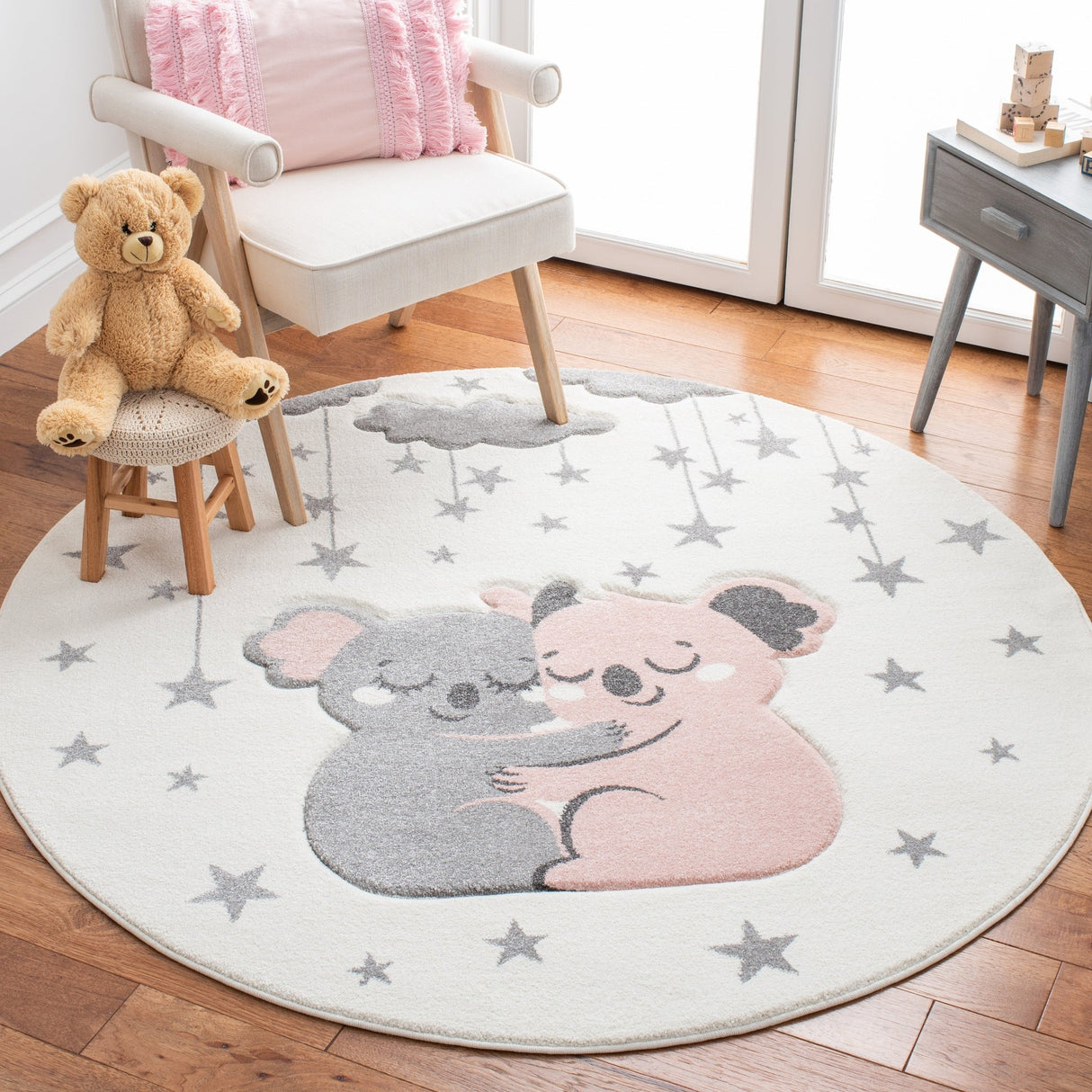 Safavieh Carousel Kids Crk195A Ivory/Pink Rugs - Safavieh - crk195a - 5r
