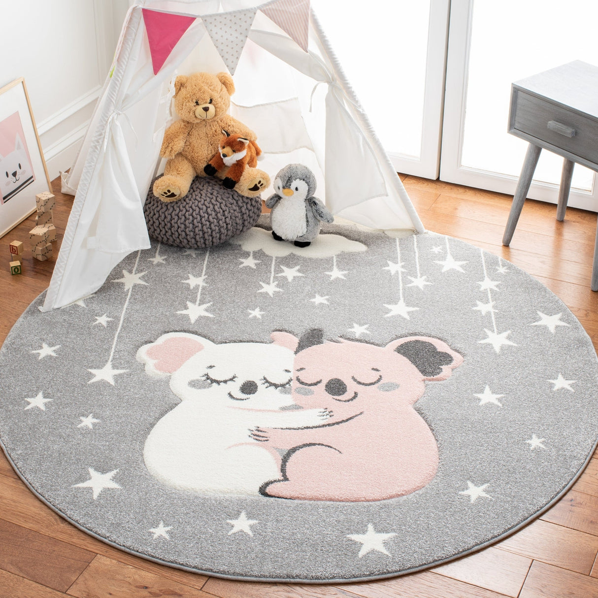 Safavieh Carousel Kids Crk195F Grey/Ivory Rugs - Safavieh - crk195f - 5r