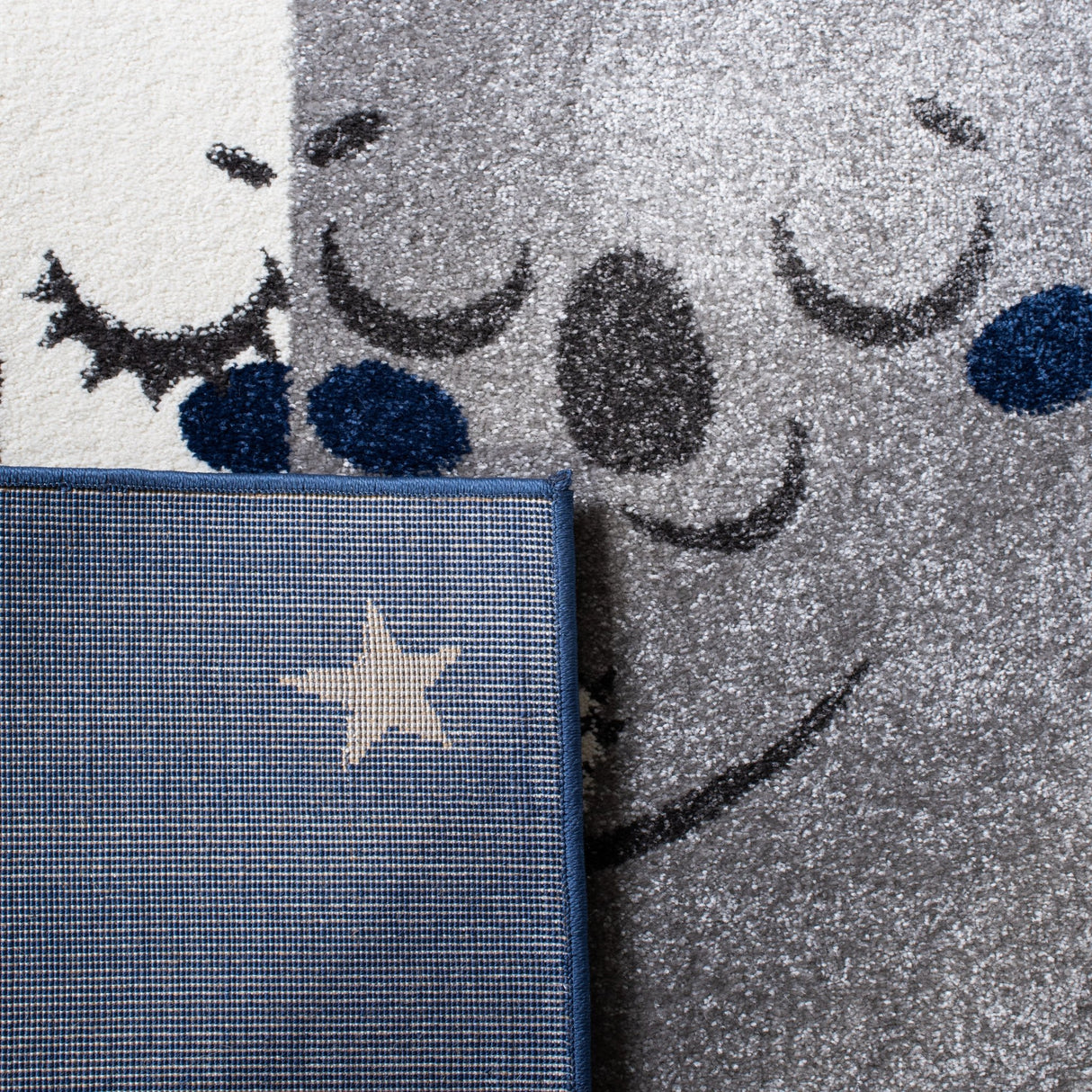 Safavieh Carousel Kids Crk195N Navy/Grey Rugs - Safavieh - crk195n - 5r