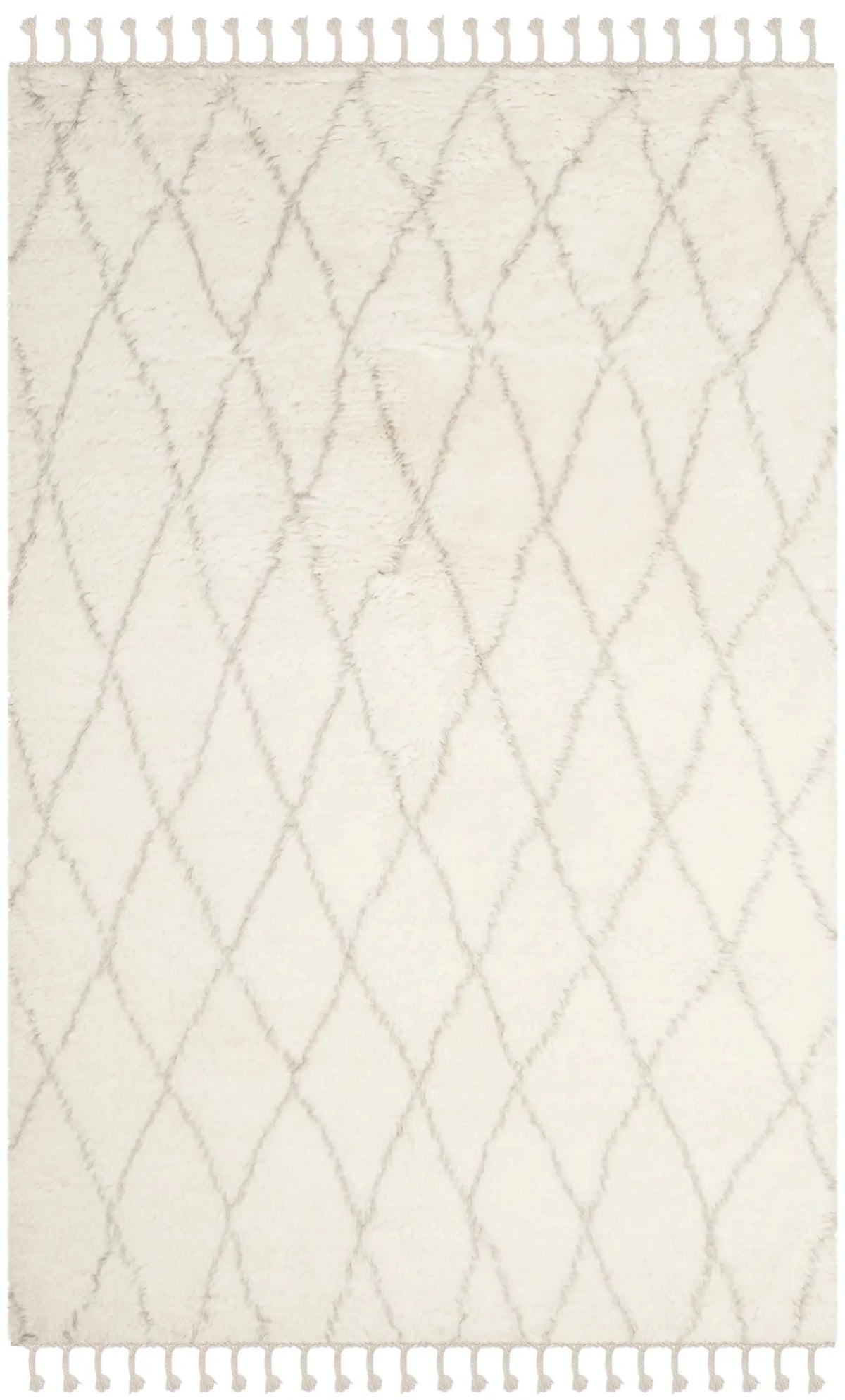Safavieh Casablanca 5'-0" x 8'-0" Rug in Ivory / Grey