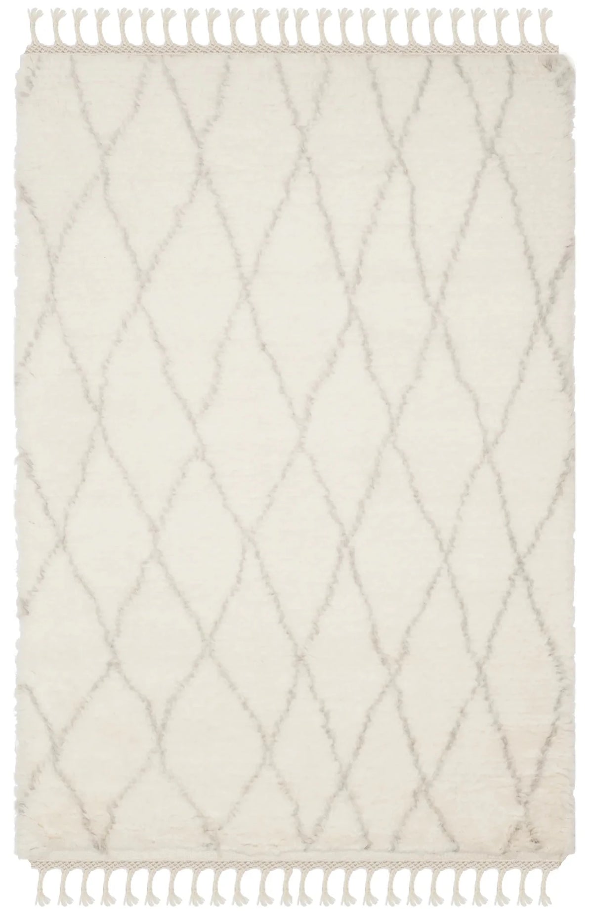 Safavieh Casablanca 4'-0" x 6'-0" Rug in Ivory / Grey