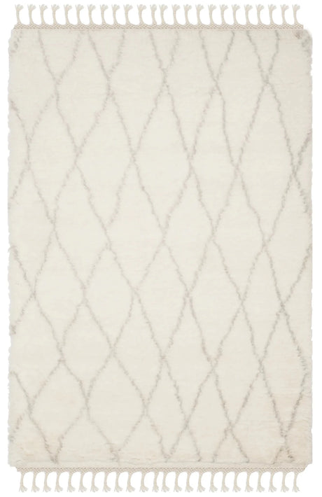 Safavieh Casablanca 4'-0" x 6'-0" Rug in Ivory / Grey