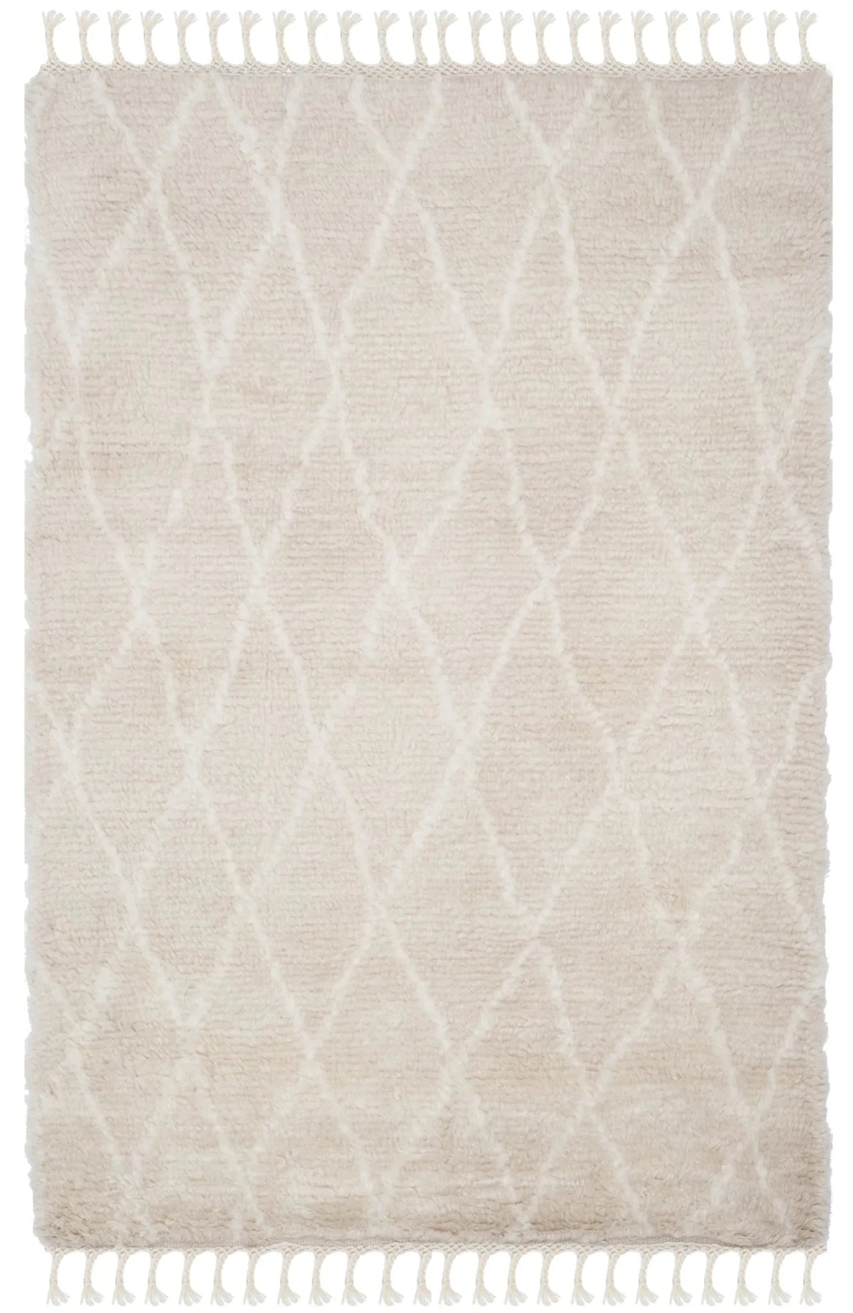 Safavieh Casablanca 4'-0" x 6'-0" Rug in Beige / Ivory