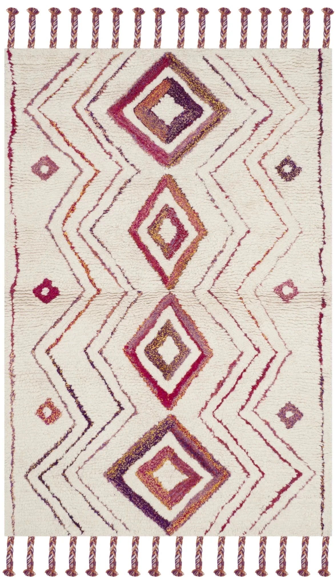 Safavieh Casablanca 4'-0" x 6'-0" Rug in Ivory / Multi