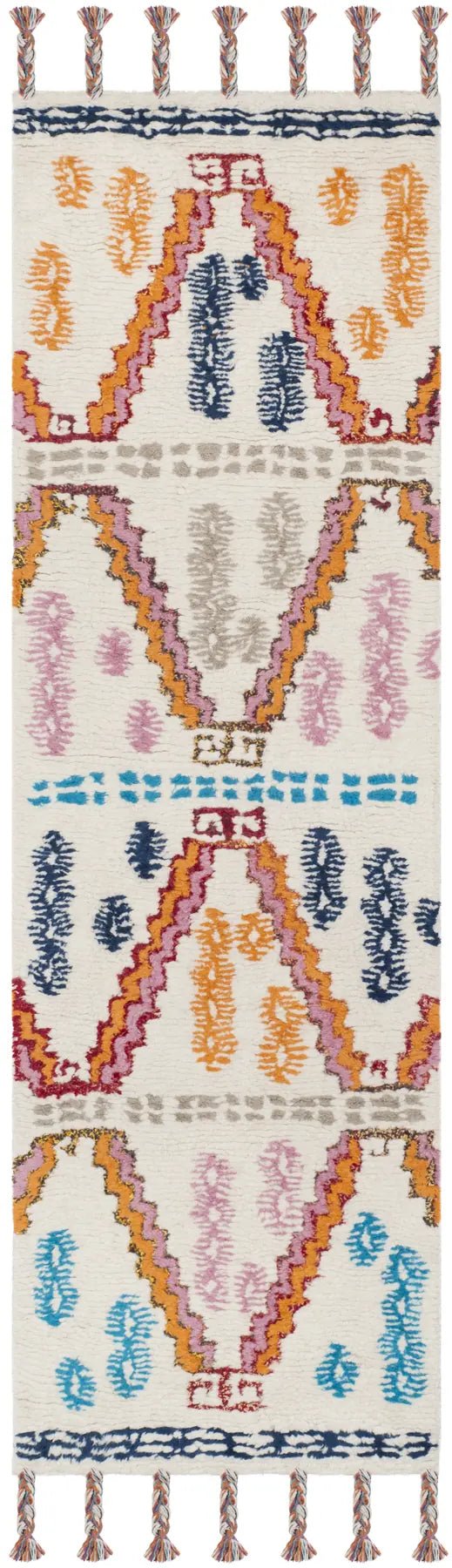 Safavieh Casablanca 2'-3" x 8'-0" Rug in Ivory / Multi