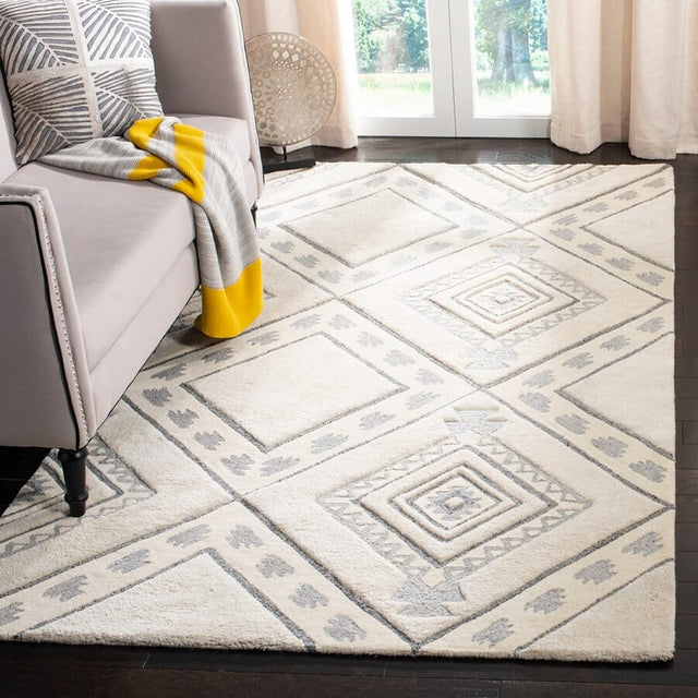 Safavieh Casablanca Csb302A Ivory / Grey Rugs - Safavieh - csb302a - 4