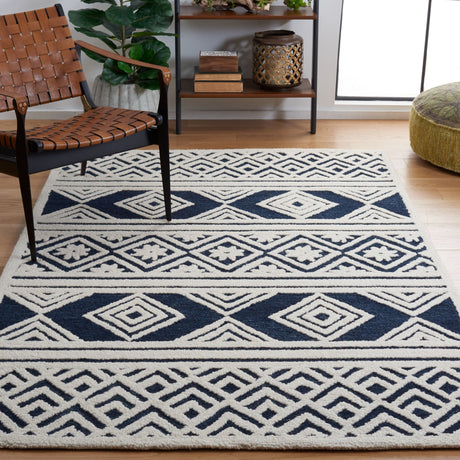 Safavieh Casablanca Csb377A Ivory/Navy Rug - Safavieh - csb377a - 4