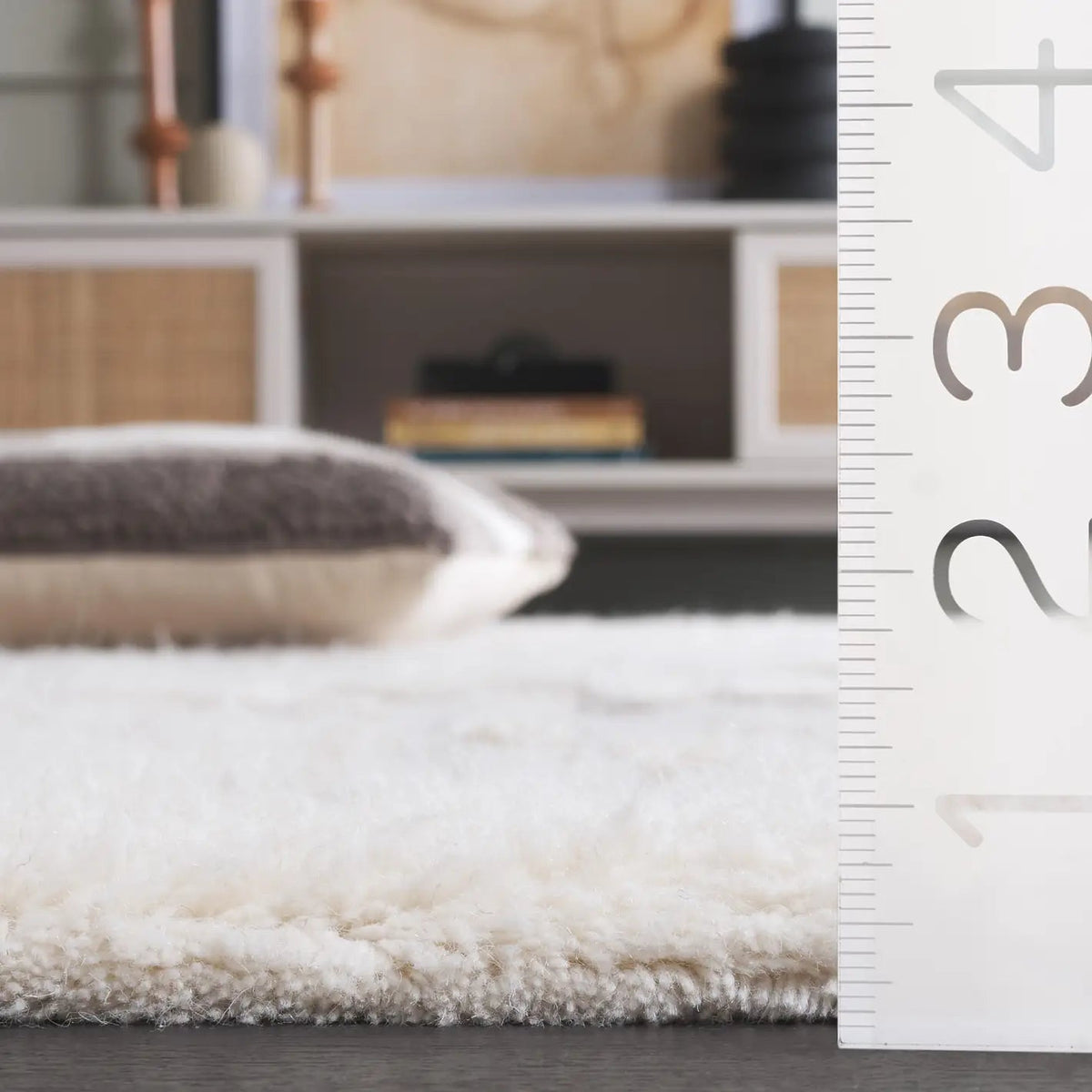 Safavieh Casablanca 4'-0" x 6'-0" Rug in Beige / Ivory