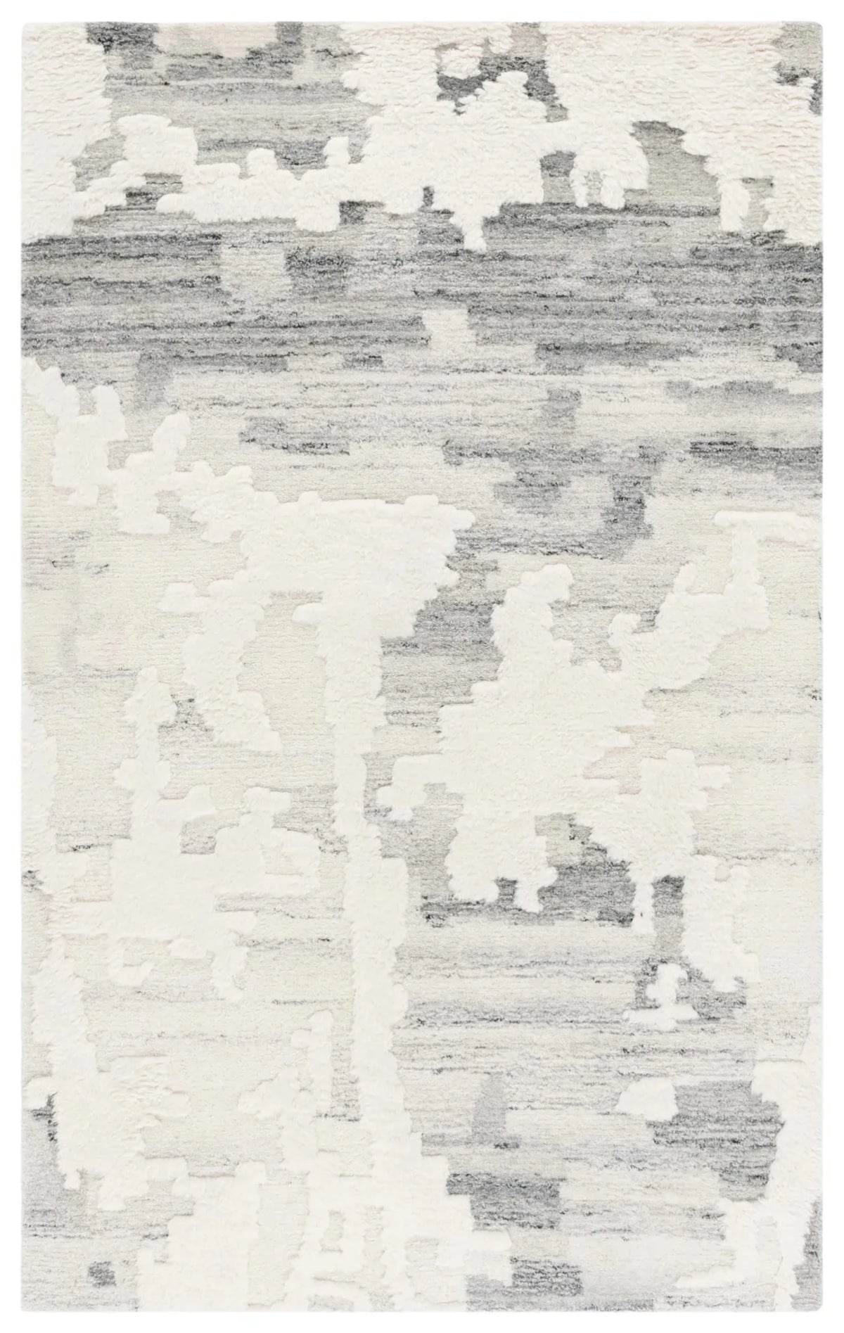 Safavieh Casablanca 4'-0" x 6'-0" Rug in Grey / Ivory