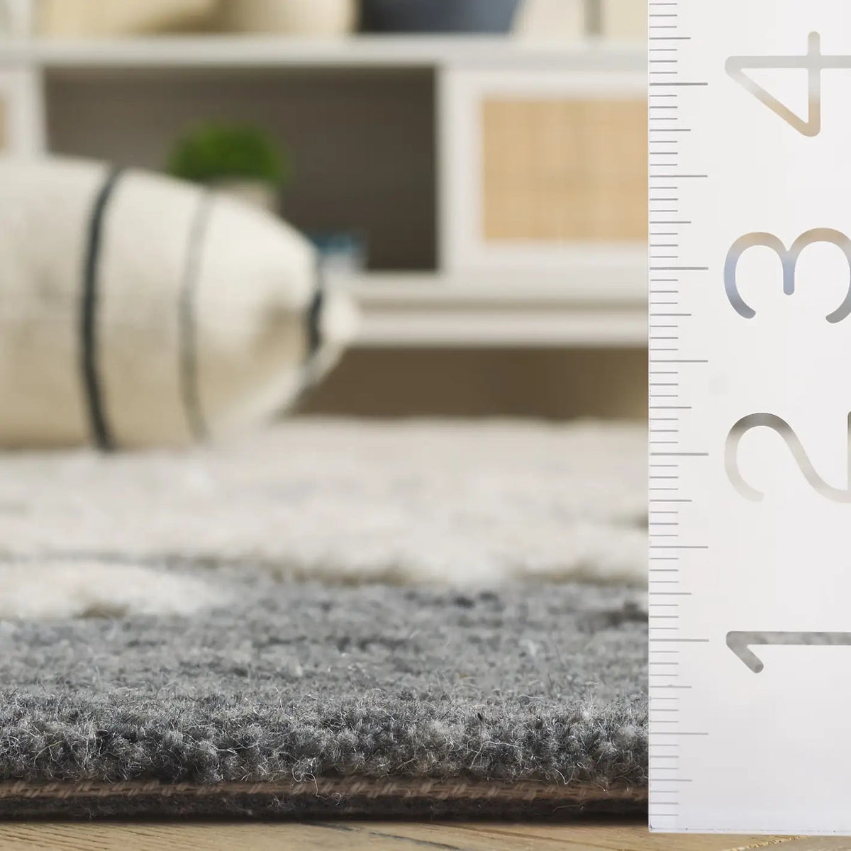Safavieh Casablanca 4'-0" x 6'-0" Rug in Dark Grey / Ivory