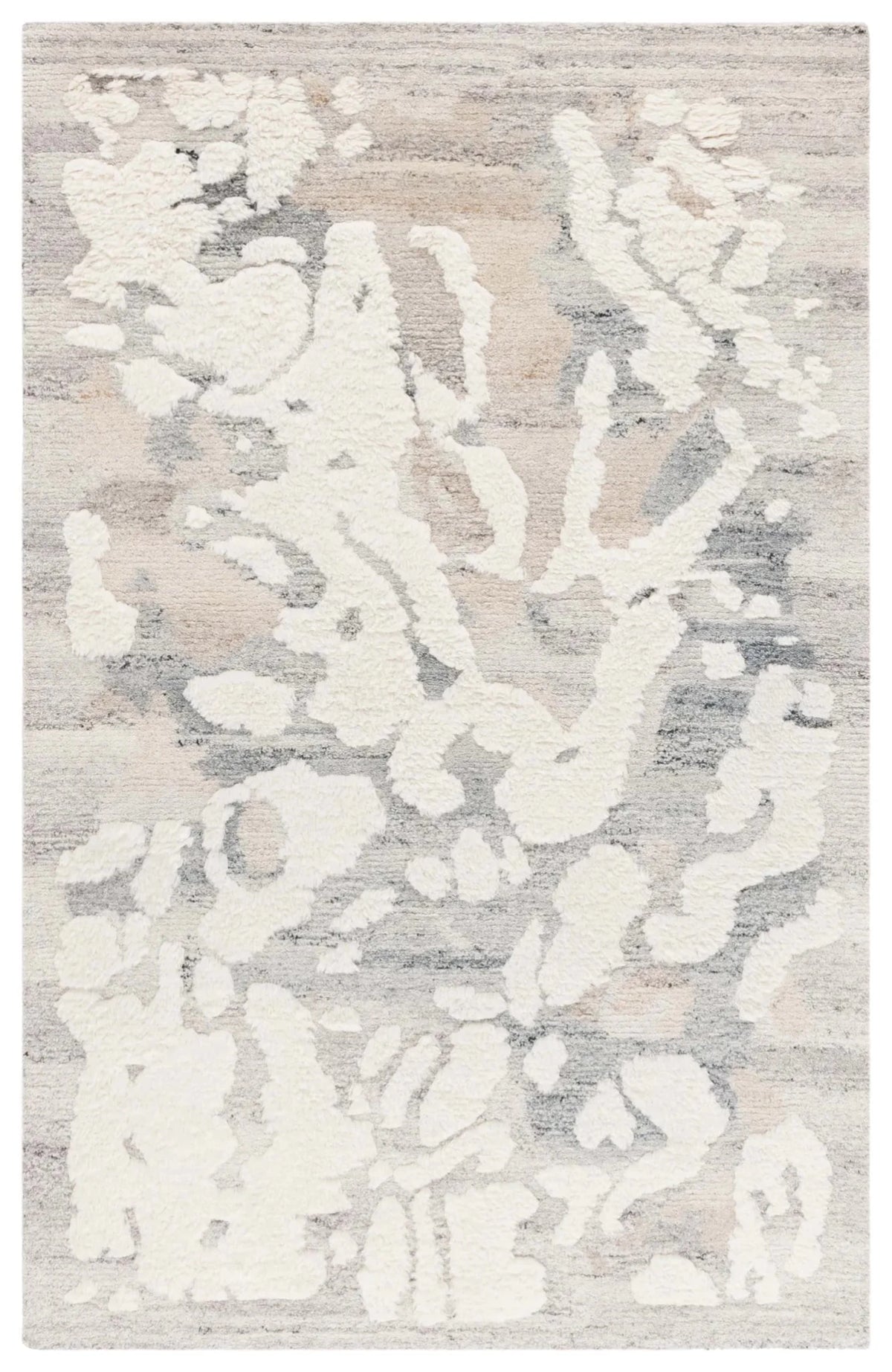 Safavieh Casablanca 4'-0" x 6'-0" Rug in Grey / Ivory