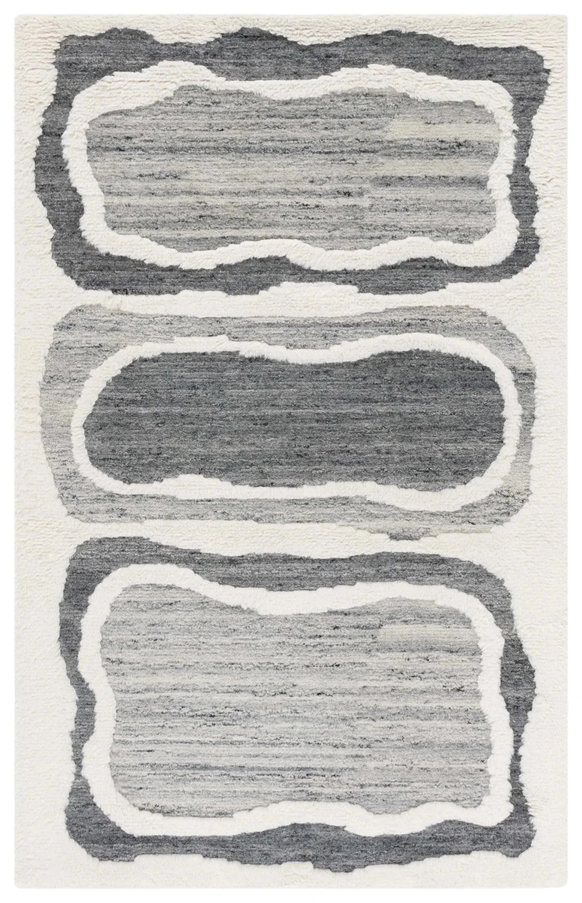 Safavieh Casablanca 4'-0" x 6'-0" Rug in Grey / Ivory