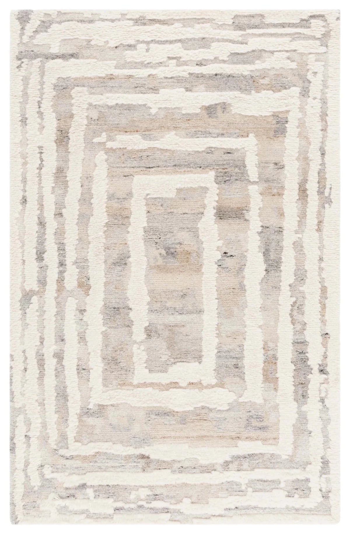 Safavieh Casablanca 4'-0" x 6'-0" Rug in Beige / Ivory