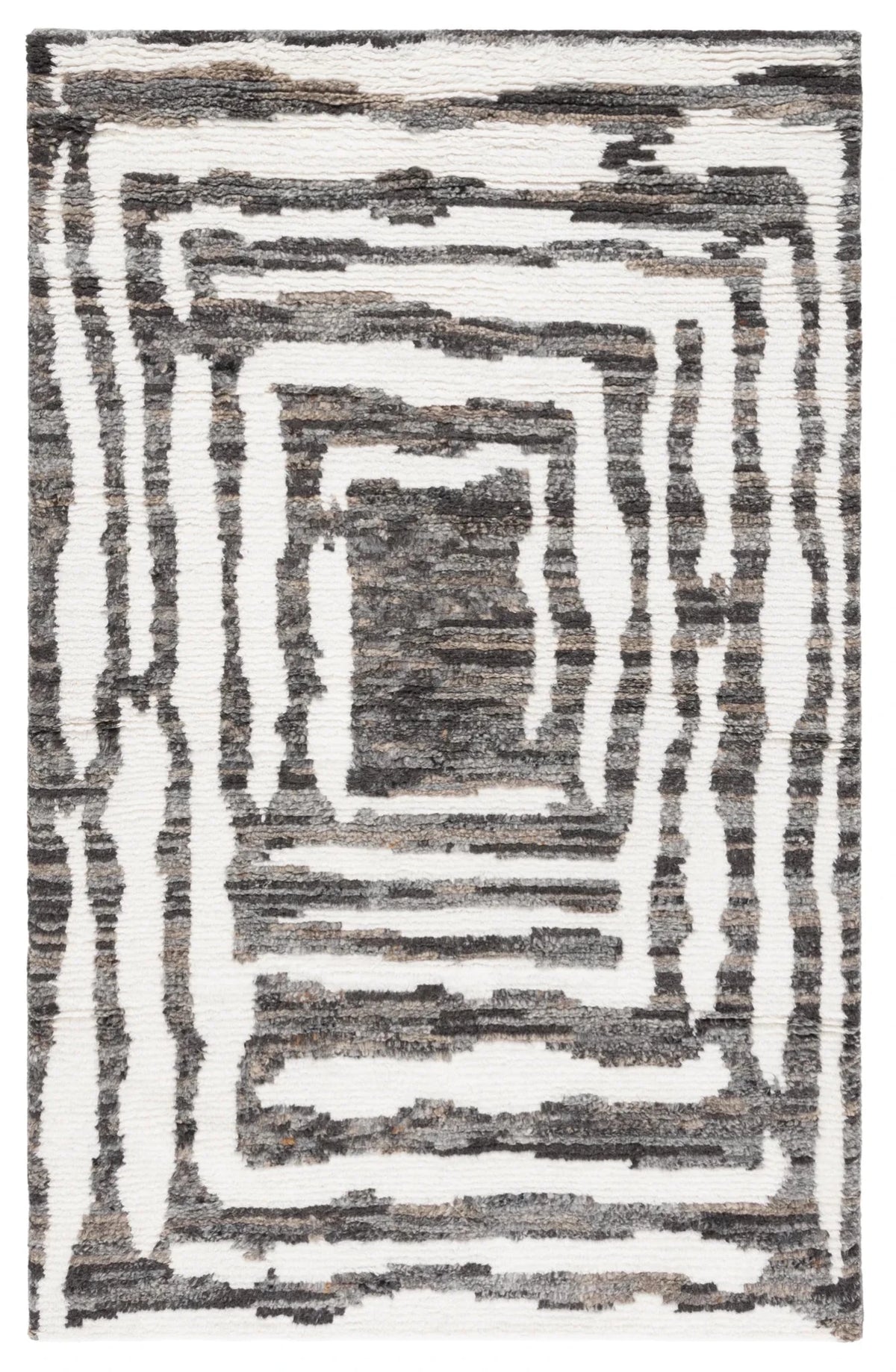 Safavieh Casablanca 4'-0" x 6'-0" Rug in Ivory / Charcoal