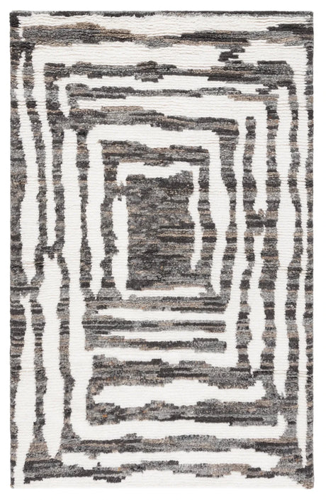 Safavieh Casablanca 4'-0" x 6'-0" Rug in Ivory / Charcoal