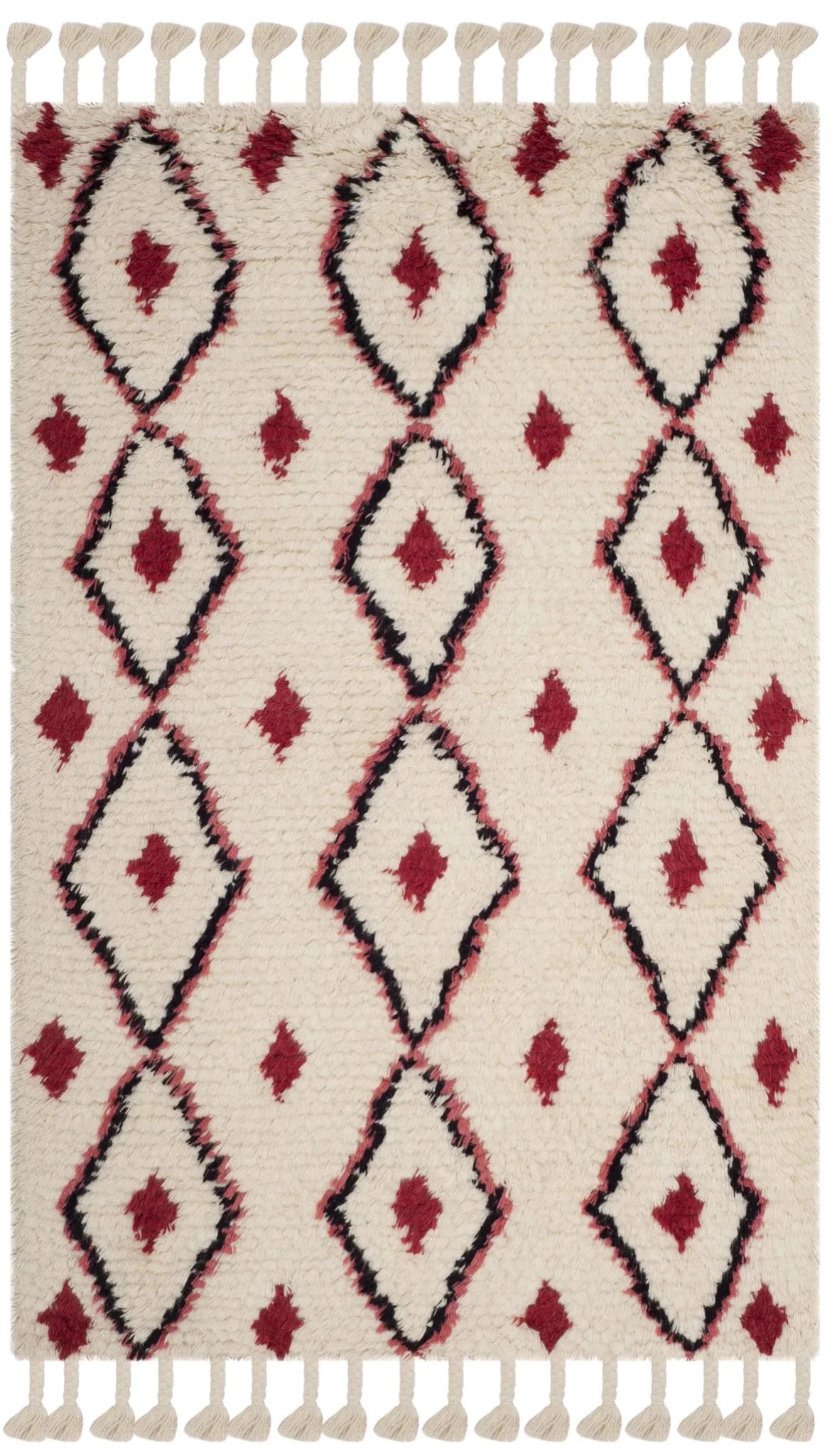 Safavieh Casablanca 4'-0" x 6'-0" Rug in Ivory / Fuchsia