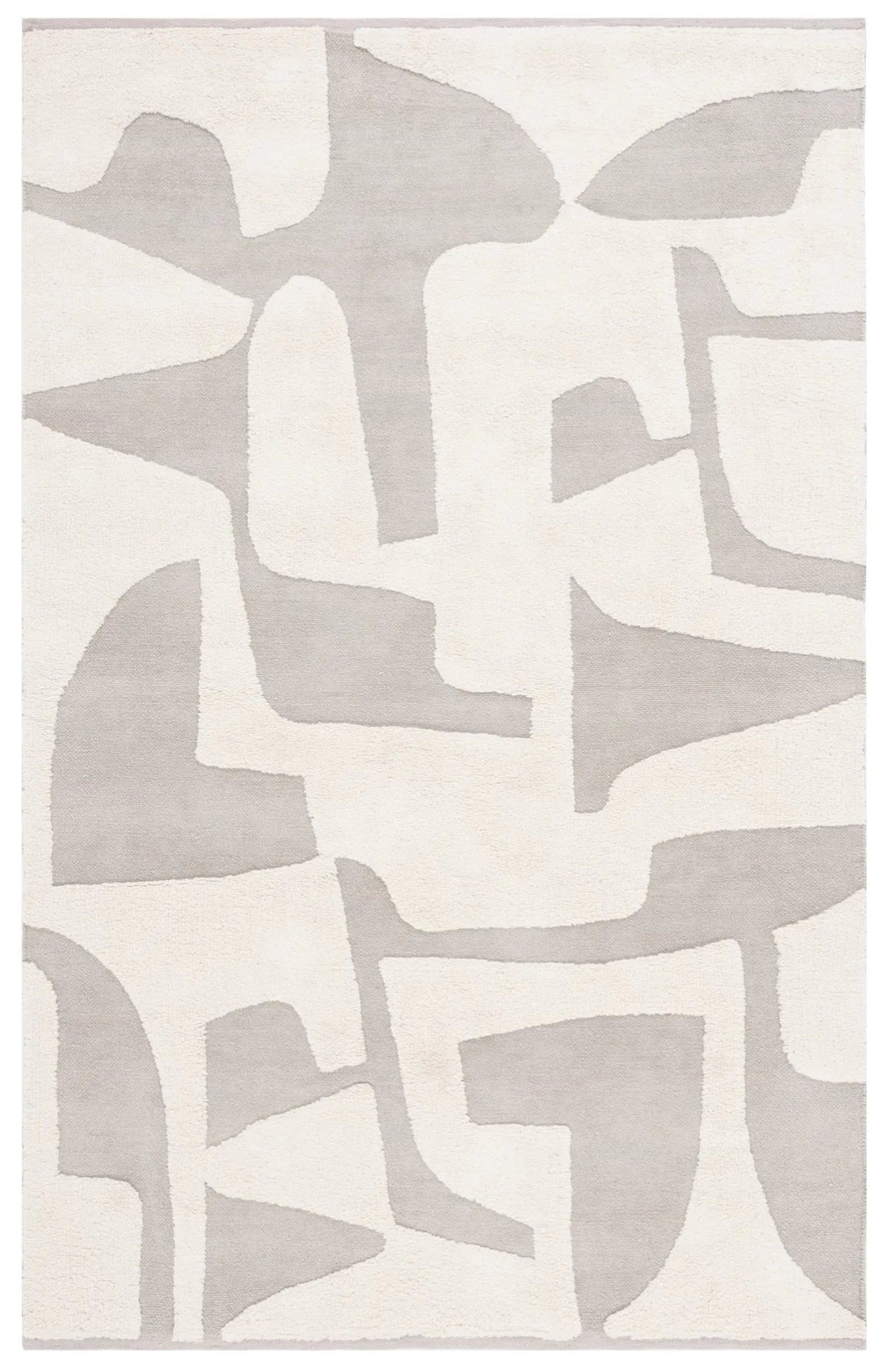 Safavieh Casablanca 4'-0" x 6'-0" Rug in Grey / Ivory