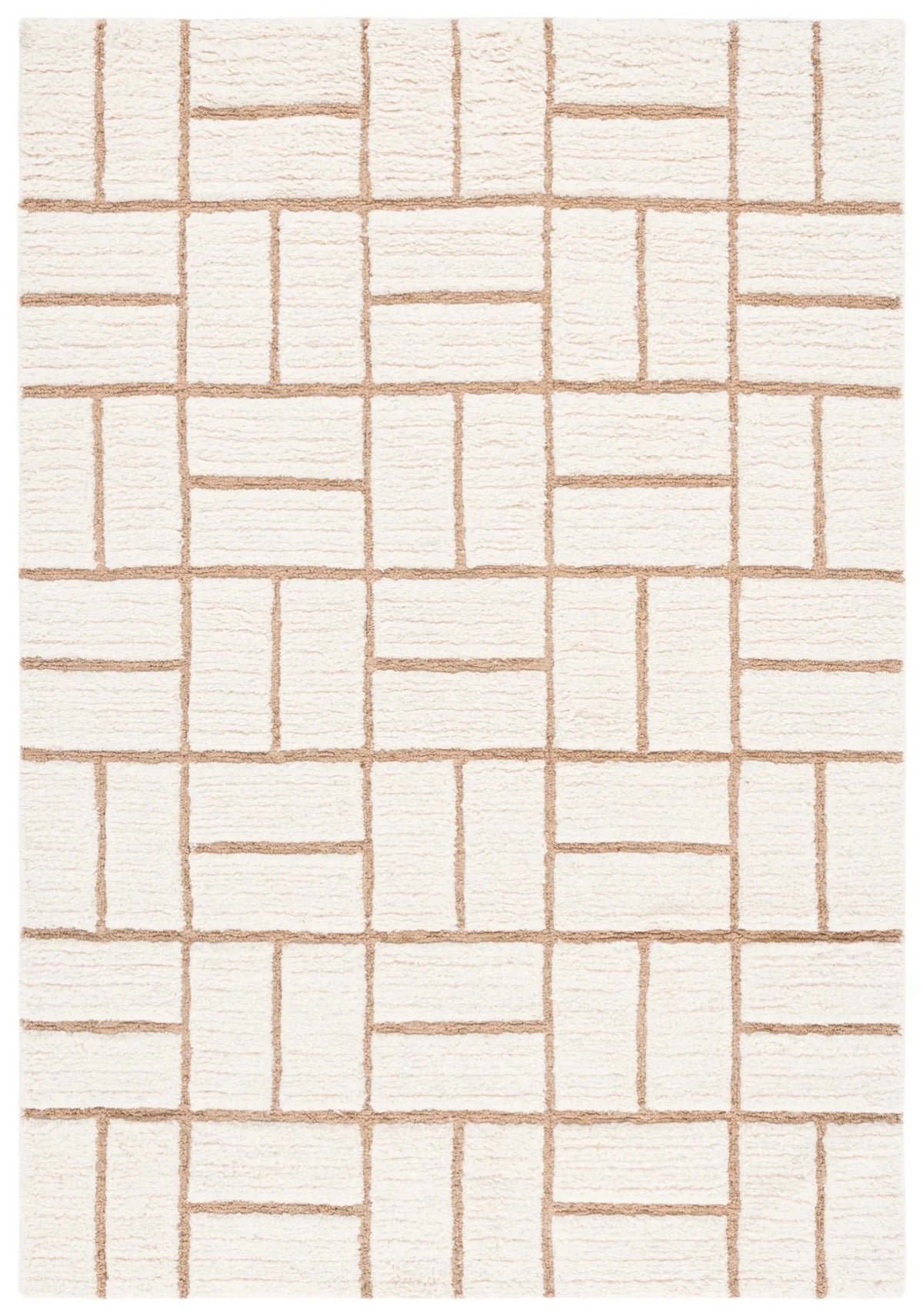 Safavieh Casablanca 4'-0" x 6'-0" Rug in Natural / Ivory