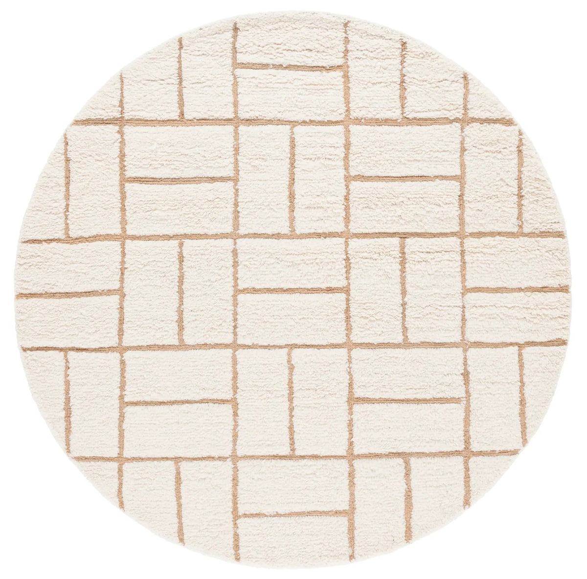 Safavieh Casablanca 6'-0" x 6'-0" Rug in Natural / Ivory