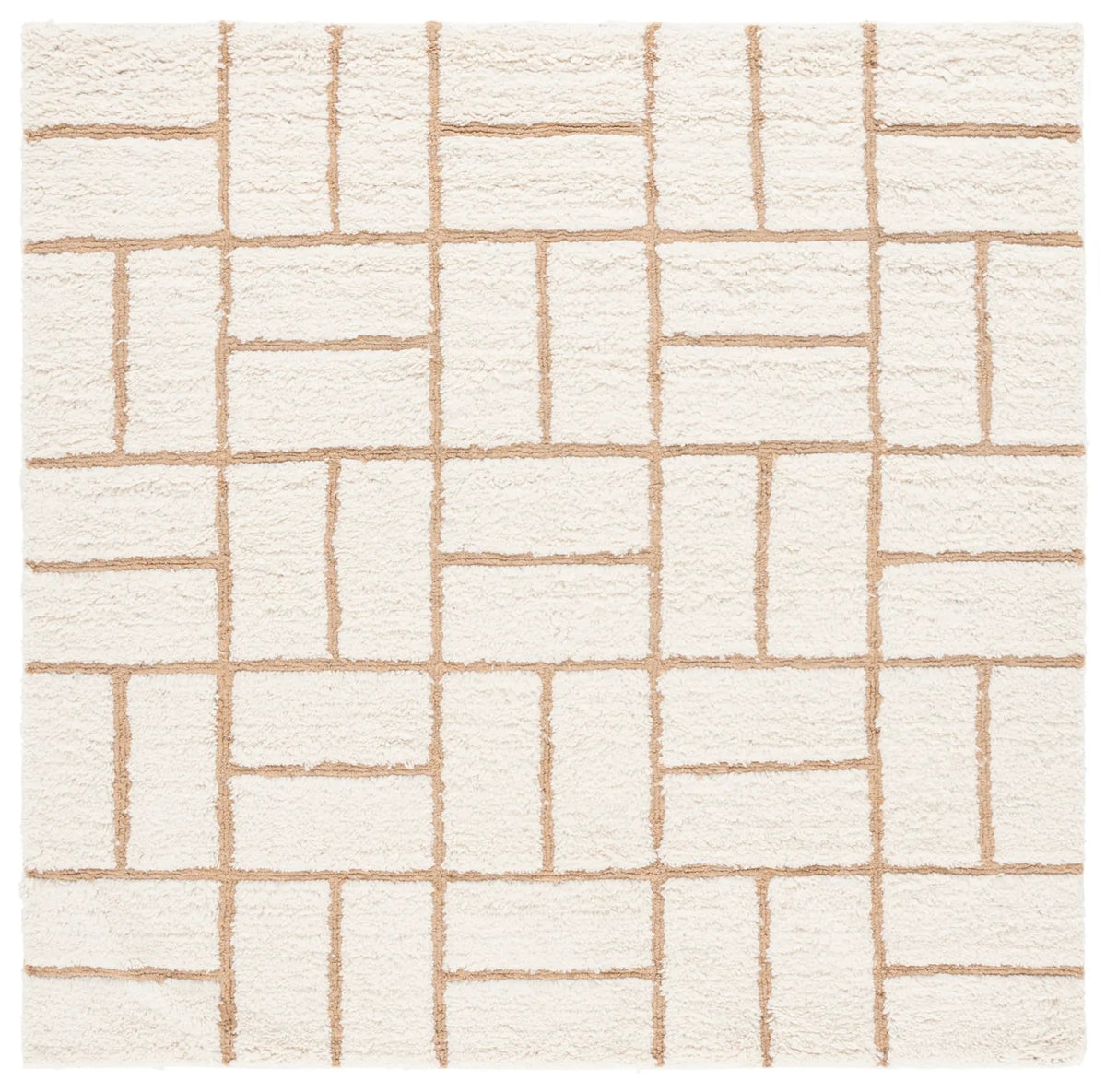 Safavieh Casablanca 6'-0" x 6'-0" Rug in Natural / Ivory