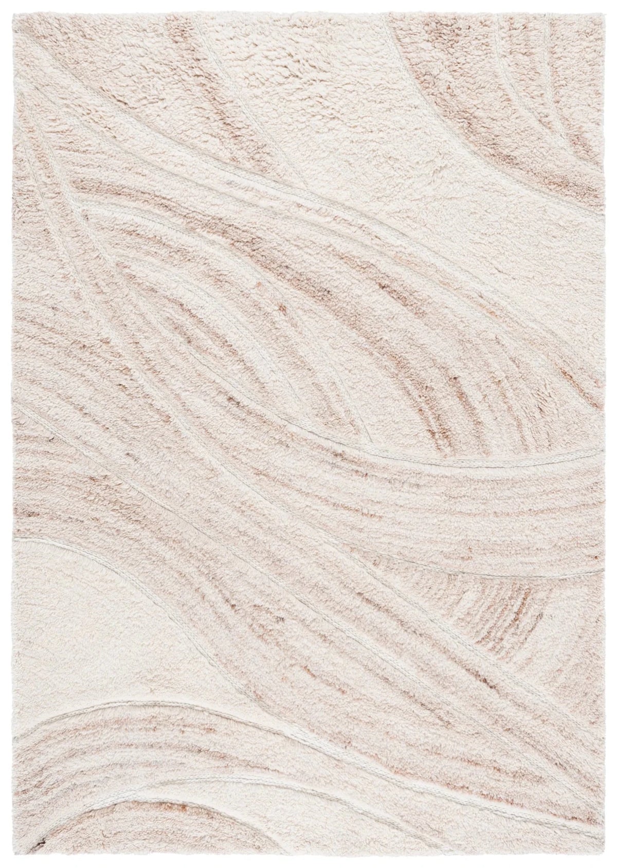 Safavieh Casablanca 4'-0" x 6'-0" Rug in Beige / Ivory
