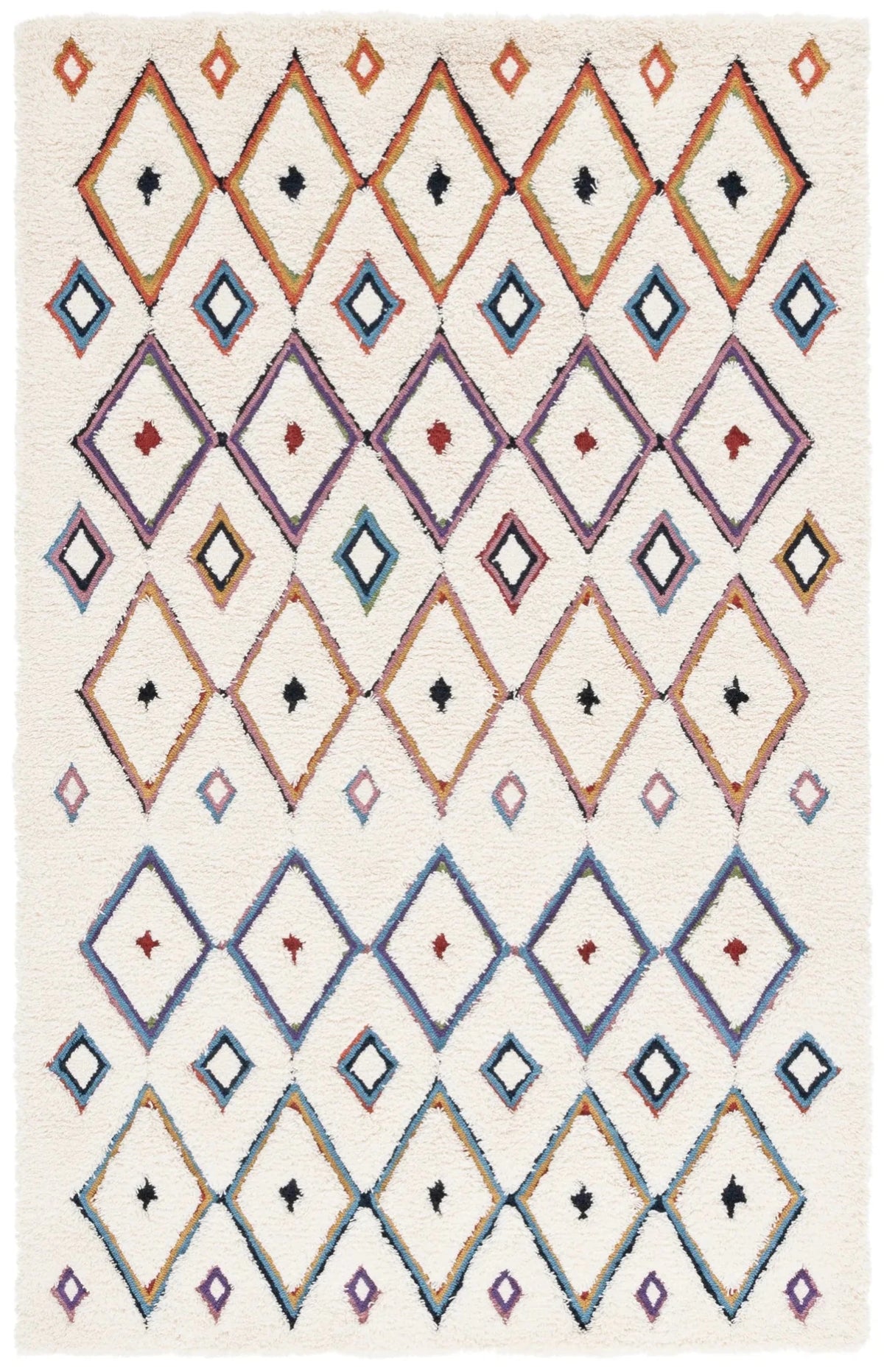 Safavieh Casablanca 4'-0" x 6'-0" Rug in Ivory / Blue