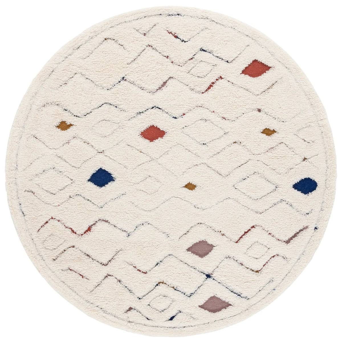 Safavieh Casablanca 6'-0" x 6'-0" Rug in Ivory / Rust