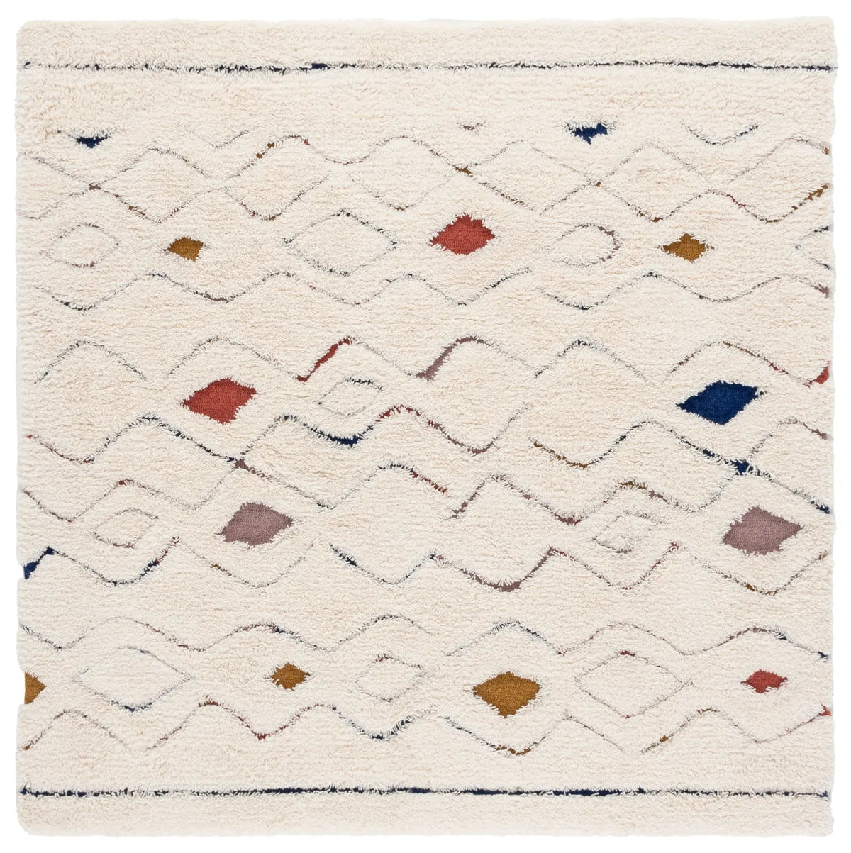 Safavieh Casablanca 6'-0" x 6'-0" Rug in Ivory / Rust