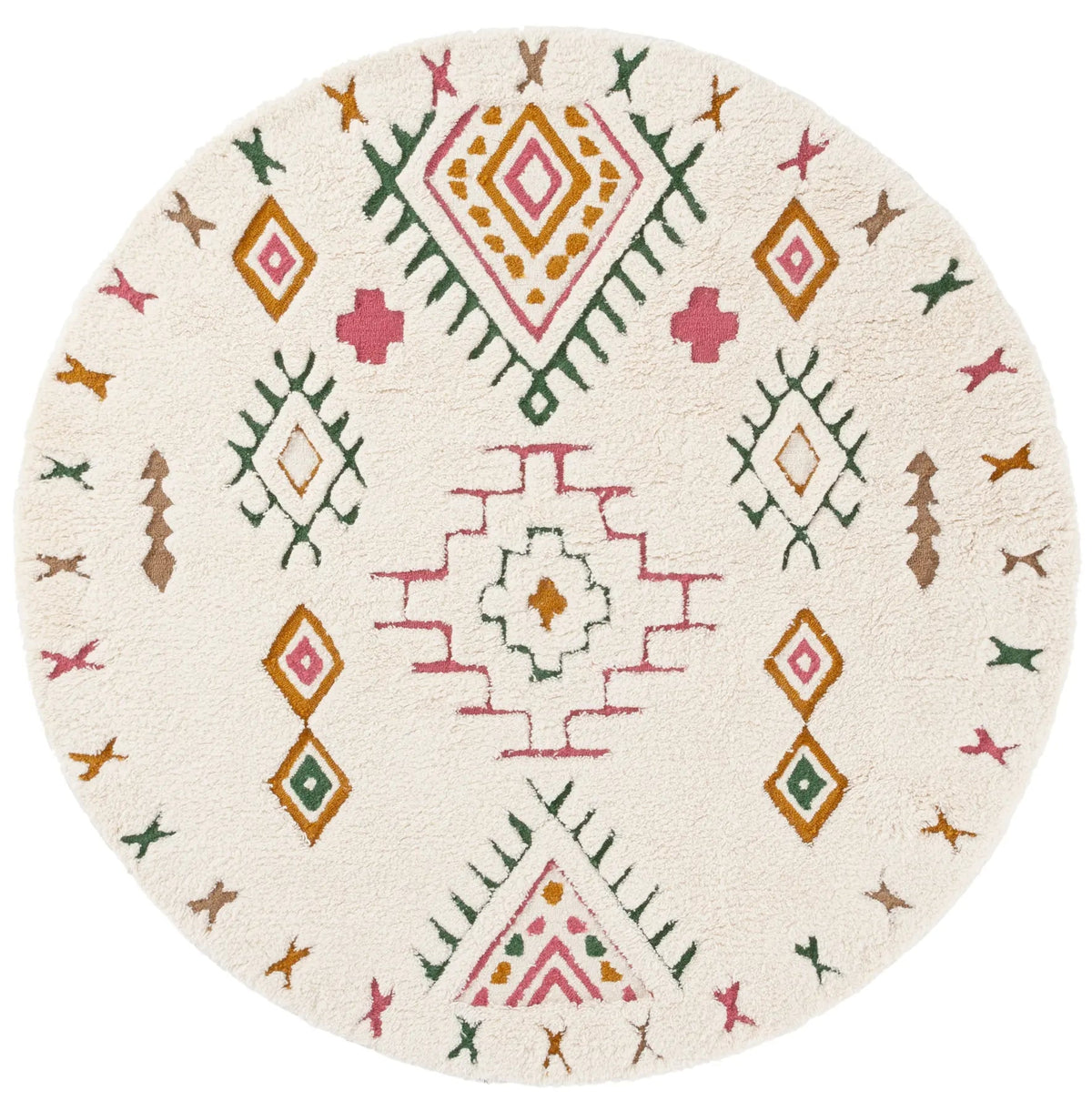 Safavieh Casablanca 6'-0" x 6'-0" Rug in Ivory / Pink