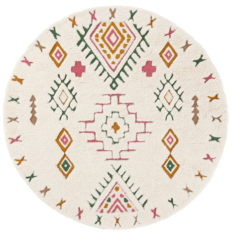 Safavieh Casablanca 6'-0" x 6'-0" Rug in Ivory / Pink