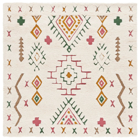 Safavieh Casablanca 6'-0" x 6'-0" Rug in Ivory / Pink