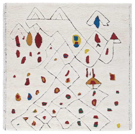 Safavieh Casablanca 6'-0" x 6'-0" Rug in Ivory / Red