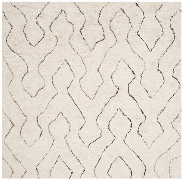 Safavieh Casablanca Shag Csb211A Ivory / Multi Rugs - Safavieh - csb211a - 6sq