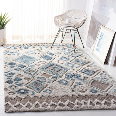 Safavieh Casablanca Shag Csb618B Beige/Navy Rugs - Safavieh - csb618b - 4