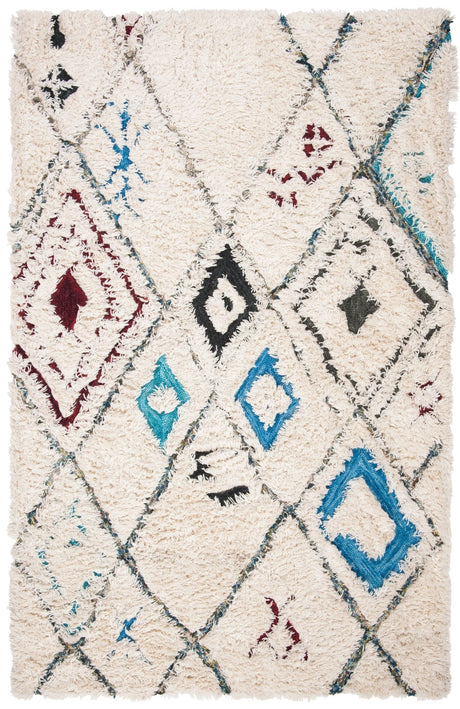 Safavieh Casablanca Shag Csb637H Ivory/Charcoal Rug - Safavieh - csb637h - 3