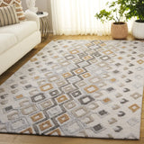 Safavieh Casablanca Shag 4'-0" x 6'-0" Rug in Ivory / Rust