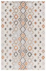 Safavieh Casablanca Shag 4'-0" x 6'-0" Rug in Ivory / Rust