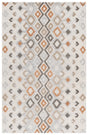 Safavieh Casablanca Shag 4'-0" x 6'-0" Rug in Ivory / Rust