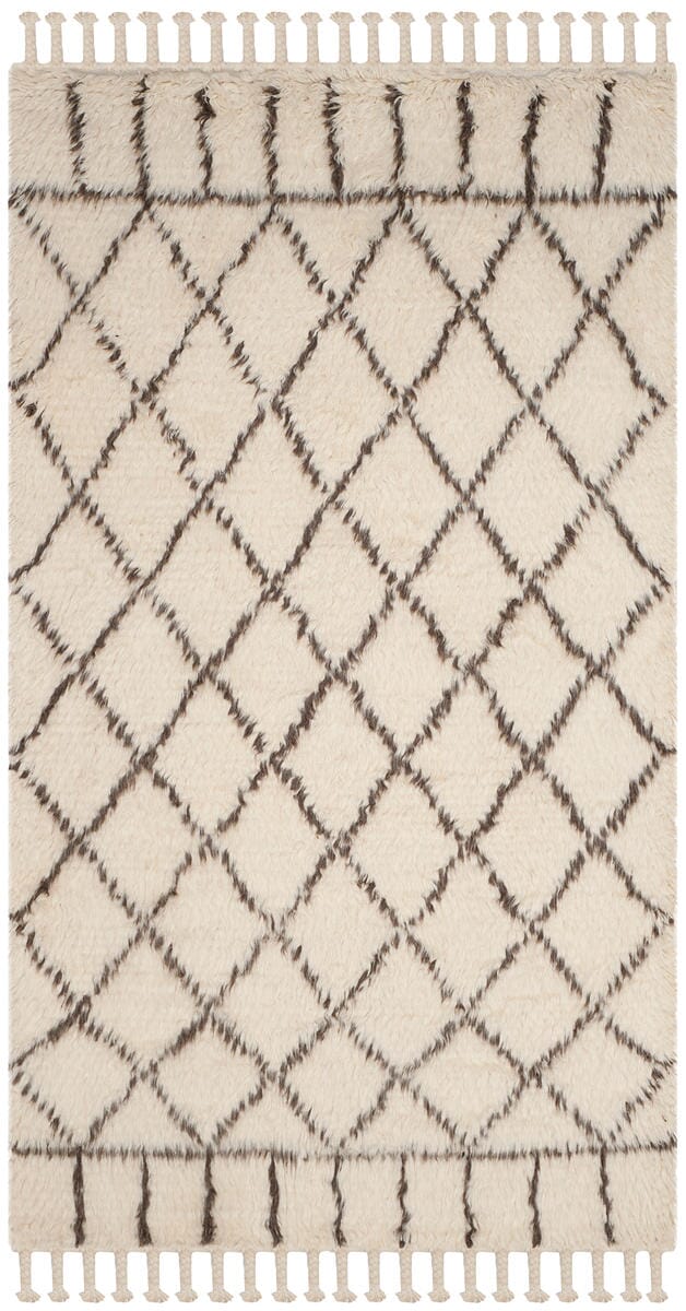 Safavieh Casablanca Shag Csb725A Ivory / Brown Rugs - Safavieh - csb725a - 4