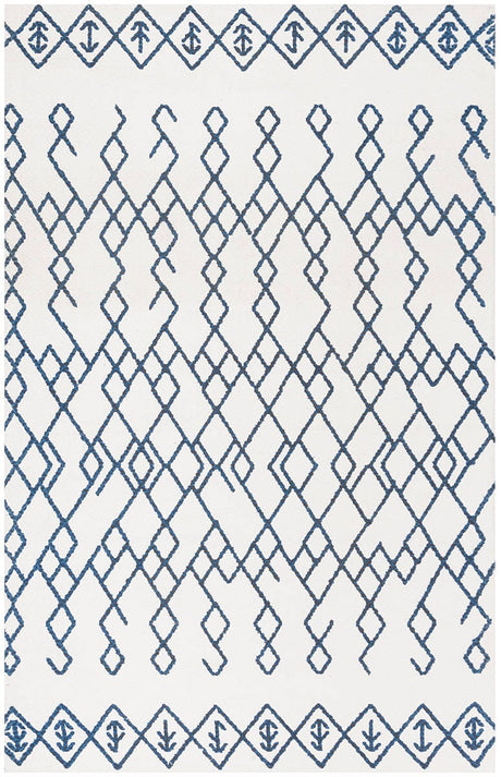 Safavieh Cedar Brook Cdr501C Ivory / Navy Rugs - Safavieh - cdr501c - 24