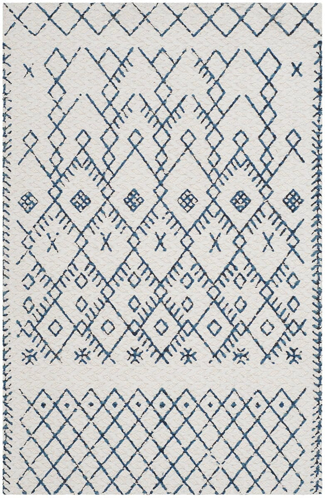 Safavieh Cedar Brook Cdr501C Ivory / Navy Rugs - Safavieh - cdr501c - 6r