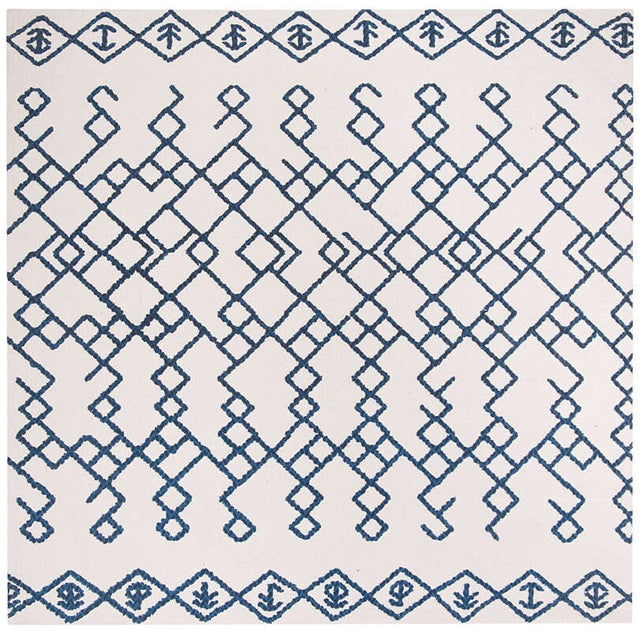 Safavieh Cedar Brook Cdr501C Ivory / Navy Rugs - Safavieh - cdr501c - 6sq