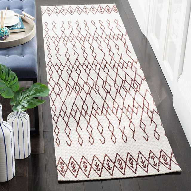 Safavieh Cedar Brook Cdr501D Ivory / Rust Rugs - Safavieh - cdr501d - 6sq