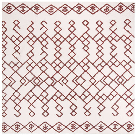 Safavieh Cedar Brook Cdr501D Ivory / Rust Rugs - Safavieh - cdr501d - 6sq