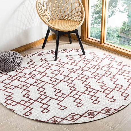 Safavieh Cedar Brook Cdr501D Ivory / Rust Rugs - Safavieh - cdr501d - 6sq