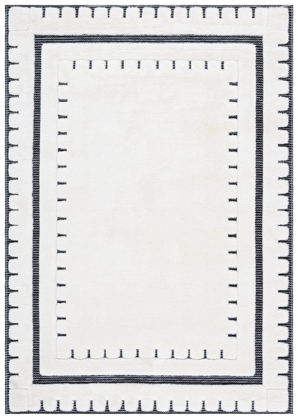 Safavieh Celebrity 800 4'-0" x 6'-0" Rug in Ivory / Black