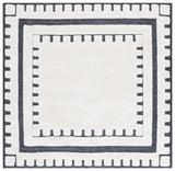Safavieh Celebrity 800 6'-7" x 6'-7" Rug in Ivory / Black